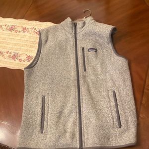 Patagonia Gray Large zip up Sweater Vest